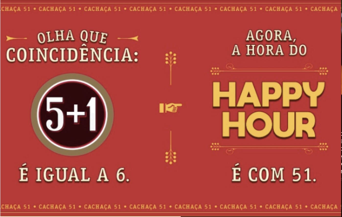 Cachaça 51: Happy Hour 5+1